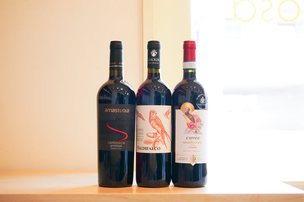 7/10まで送料&クール代無料　イタリア北部、中部、南部の上質赤ワイン3本セット